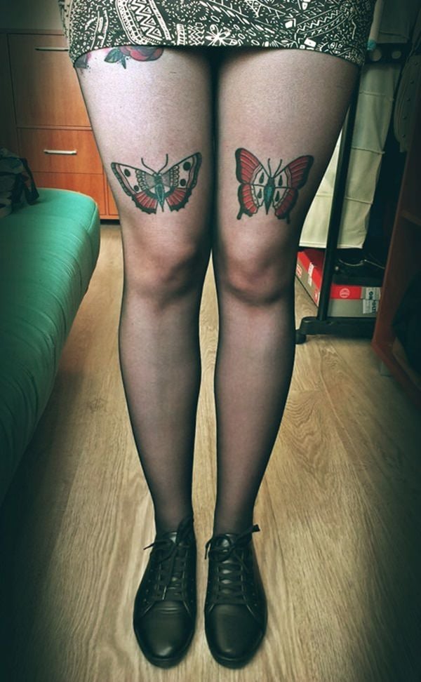 95 TopGrade Butterfly Thigh Tattoos For Women