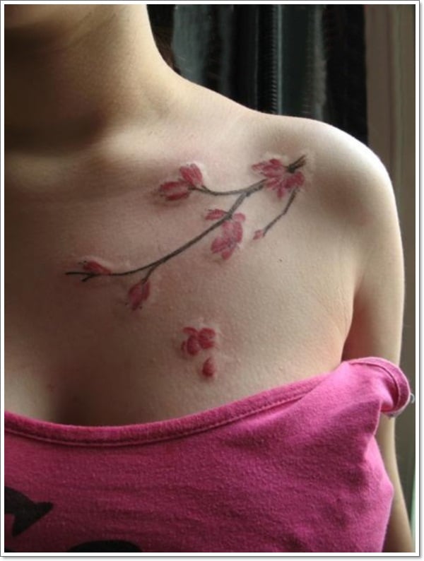 cherry tattoos flower 1