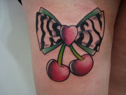 cherry tattoos for girls