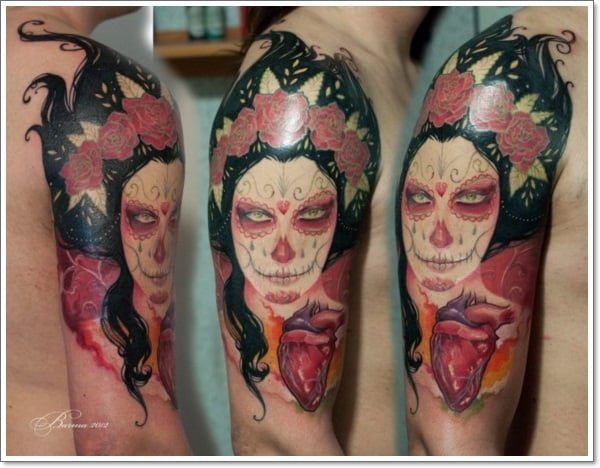 day of the dead girl tattoo