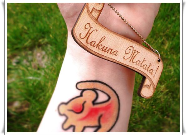 Little Tattoos  Little wrist tattoo of the hakuna matata symbol on