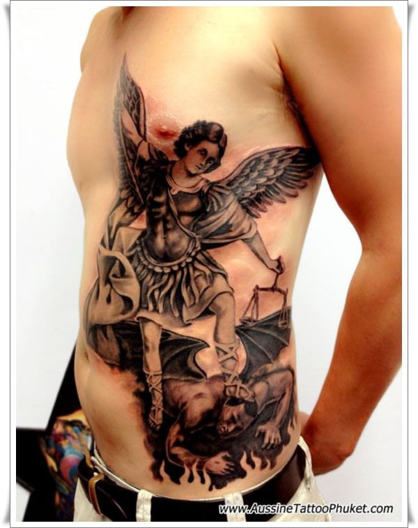 Guardian Angel Saint Michael Tattoo by Rob Talo by Rob Talo TattooNOW