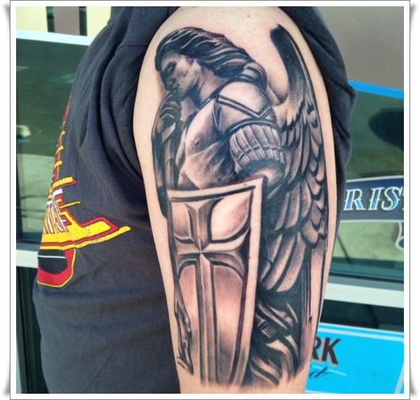 8 Powerful  Protective Archangel Michael Tattoos  Tattoodo