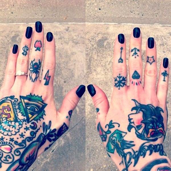 65 Fun Fierce And Funky Finger Tattoos