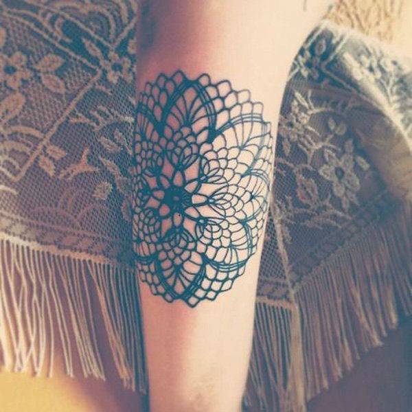 55 Delicate Lace Tattoo Designs For Every Kind Of Girl