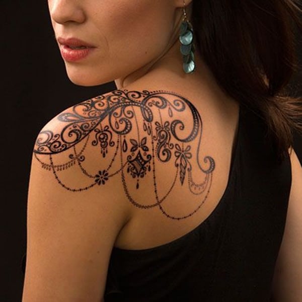 Tattoo uploaded by JenTheRipper  Elegant tattoo by Falukorv Falukorv  ornamental lace jewel  Tattoodo