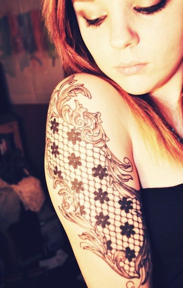 55 Delicate Lace Tattoo Designs for Every Kind of Girl