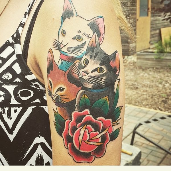 Aggregate more than 75 traditional black cat tattoo latest  thtantai2