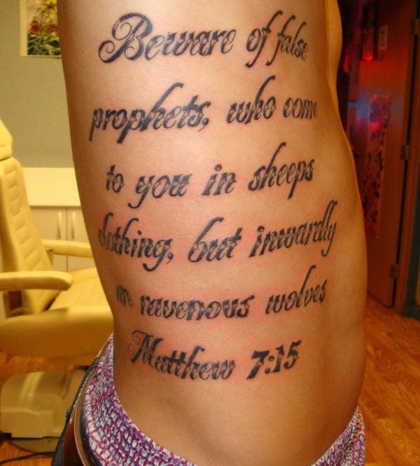 Bible Quotes For Tattoes Man QuotesGram