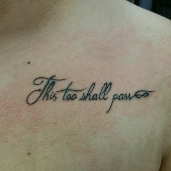 Buy This Too Shall Pass Quote Temporary Tattoo Precut Online in India   Etsy