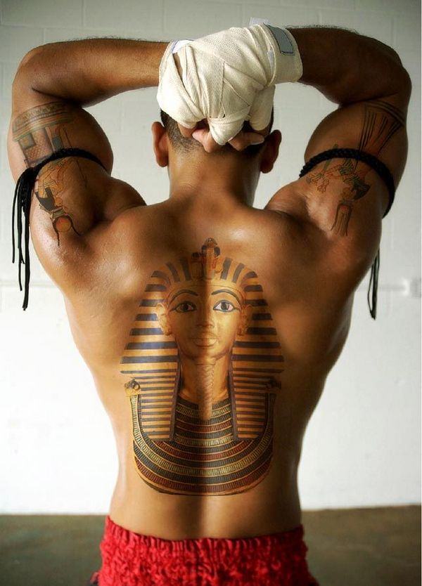 egyptian chest tattoo designs