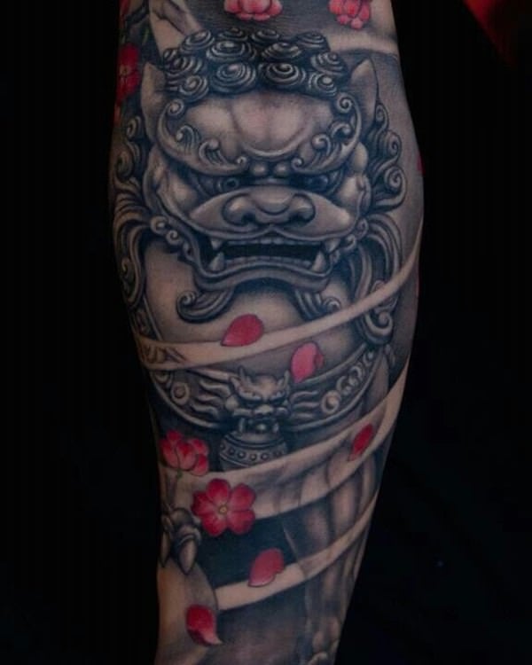 75 Fantastic Foo Dog Tattoo Ideas A Creature Rich In Symbolic Meaning