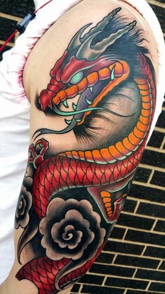 18-dragon tattoos