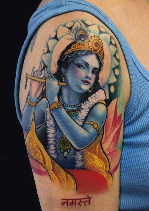 Lord Krishna Tattoo  Krishna  Lord Krishna Tattoo  By Tribal Tattoos by  Sharda and Training School  Facebook