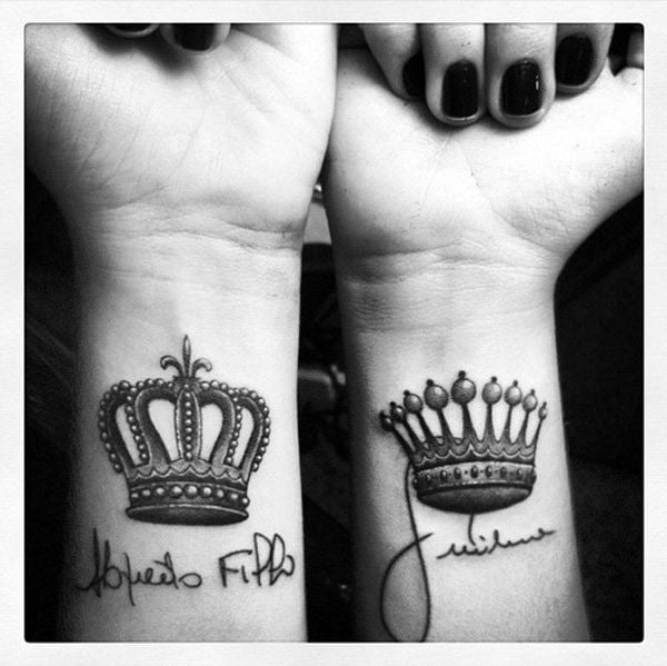 king and queen tattoo design  YouTube