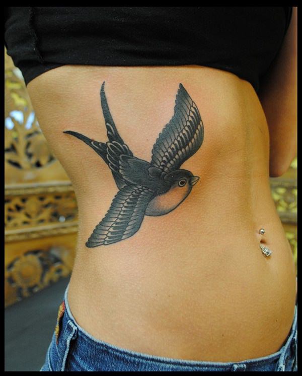 Underbreast feather  Fishink Tattoo