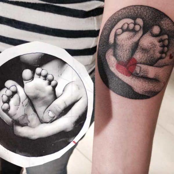 34 Sweet Baby Feet Tattoo Ideas  Tattoo Glee