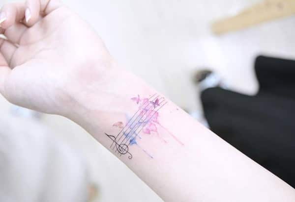 92 Cool Music Tattoos On Wrist