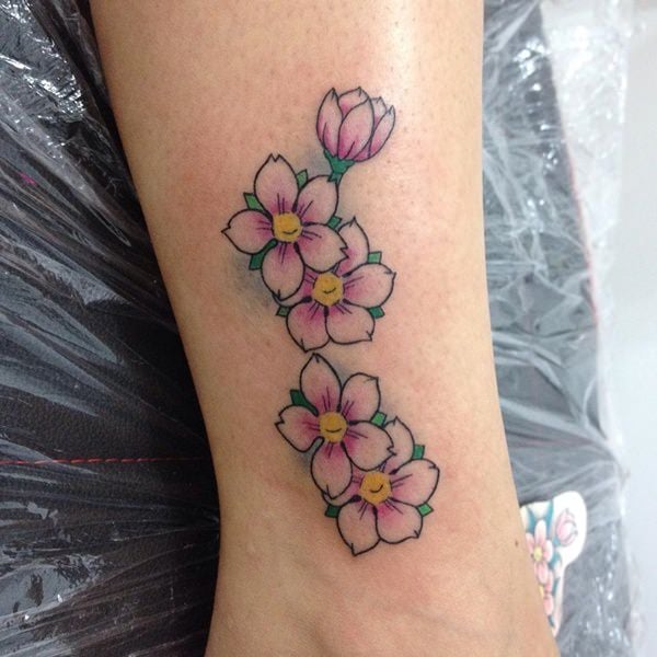 75 Trendy Cherry Blossom Tattoos Ideas And Meanings  Tattoo Me Now