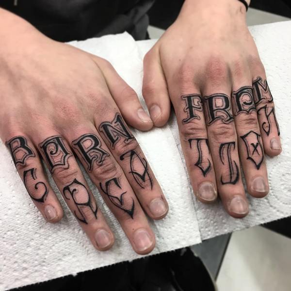 Small Letter H Finger Tattoo by Witty Button  Tattoo Insider