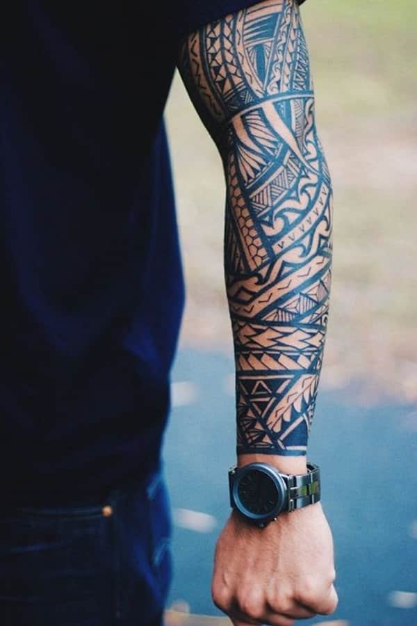Top more than 81 simple tribal forearm tattoos latest  thtantai2