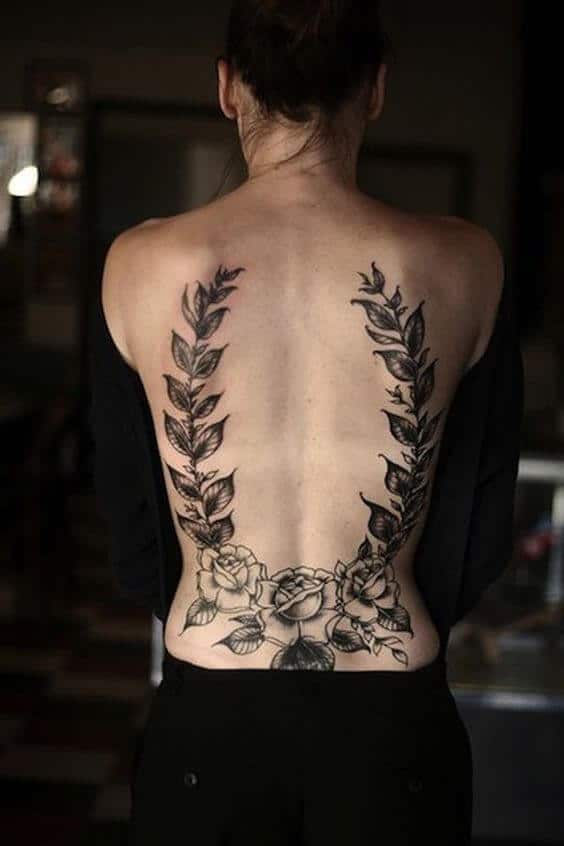 30 Upper Lower Full Back Tattoo Ideas For Women Many Flower Designs   Saved Tattoo