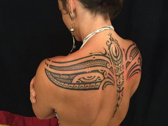 4. Tribal Back Tattoos for Women - wide 2