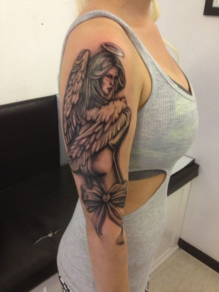 Blindfolded Angel  Tattoos with meaning, Angel tattoo meaning, Angel  artwork