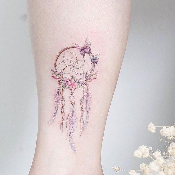 36 Meaningful Dreamcatcher Tattoo Designs