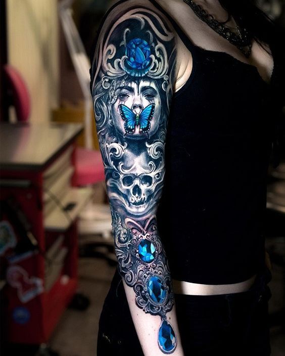 20 Beautiful Sleeve Tattoo Ideas For Women Trending