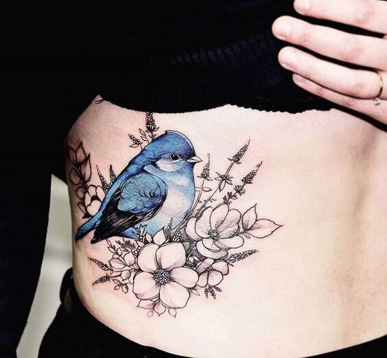 50 Classy Bird Tattoos On Leg