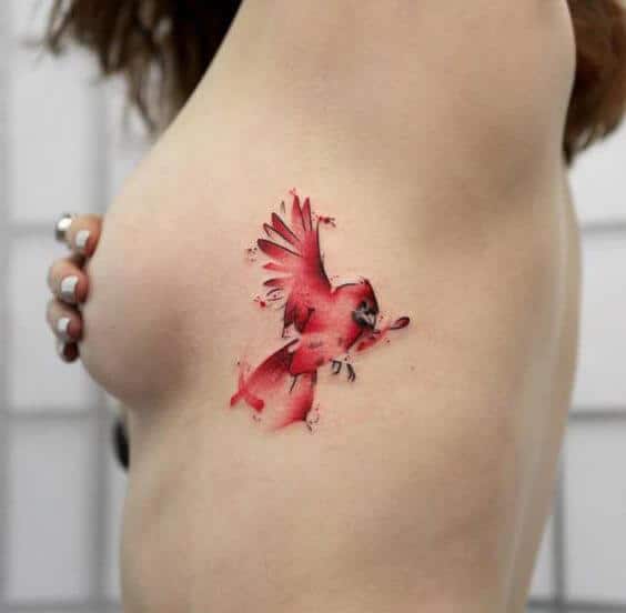 10 Tempting traditional cardinal bird tattoos