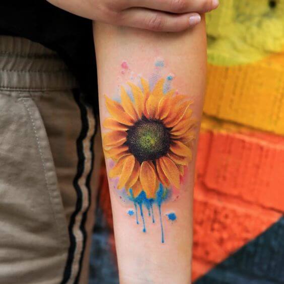 sunflower-tattoos-for-women